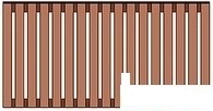 Деревянный забор 7