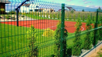 3D panel fence Zn + PVC RAL6005 green