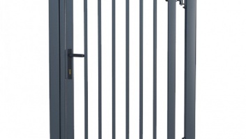 Pedestrian gate with 20*20 tube cladding