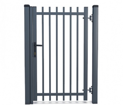 Pedestrian gate with 20*20 tube cladding
