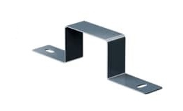 Horizontal profile holder 20x40mm, steel, 2.0mm