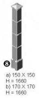 Concrete Post "Kubiks" with cap